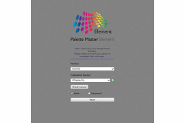 Palette Master Element - ekran powitalny