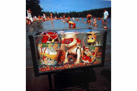 Fot. Arthur Tress z cyklu Fish Tank Sonata AND ULTIMATELY YOU'LL BE AS FREE AS THE NEWBORN BABE WHO TAKES TO WATER INSTINCTUALLY