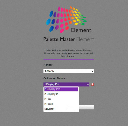 Palette Master Element - lista czujników