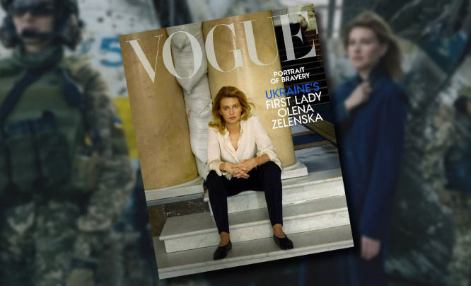 Świat fotografii komentuje sesję Ołeny Żełeńskiej w Vogue