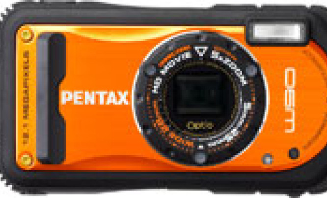 Pentax Optio W90 w kolorze pomarańczowym