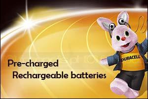 Gotowe do użycia akumulatorki Duracell