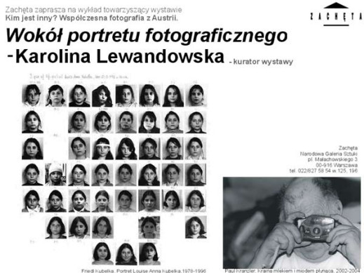 "Wokół portretu fotograficznego" w Zachęcie