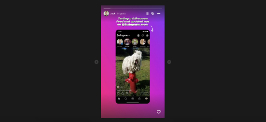 Instagram testuje pełnoekranowy feed. Czy to jeszcze miejsce dla fotografów?