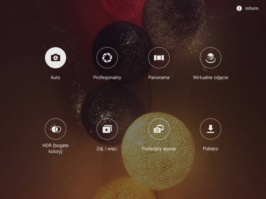 Samsung Galaxy Tab S2 - ustawienia aparatu