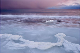 "Słońce zachodzące w lodzie, morzu i śniegu", Orsolya Haarberg, Węgry