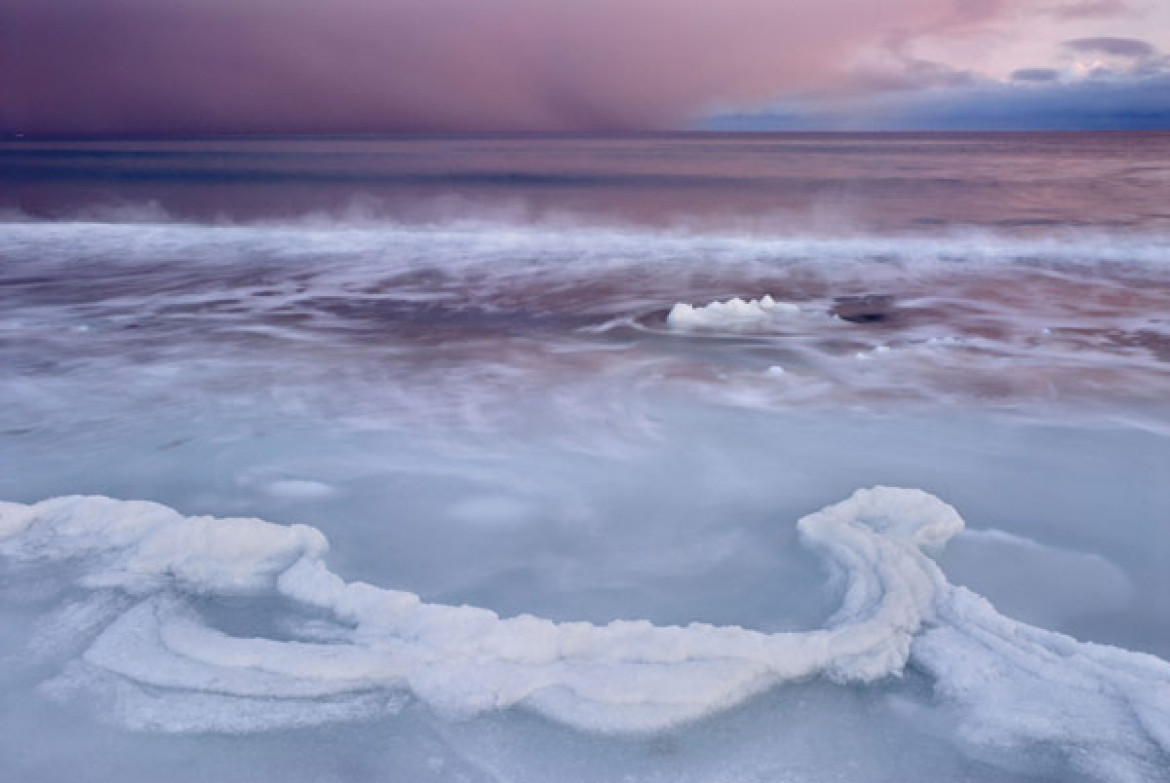 "Słońce zachodzące w lodzie, morzu i śniegu", Orsolya Haarberg, Węgry