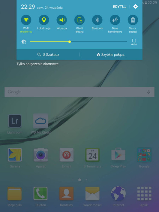 Samsung Galaxy Tab S2 - ustawienia W-Fi