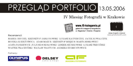 Przegląd Portfolio podczas Miesiąca Fotografii w Krakowie