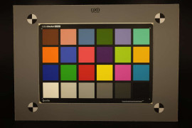 Fujifilm X100T - balans bieli: światło dzienne; tablica testowa