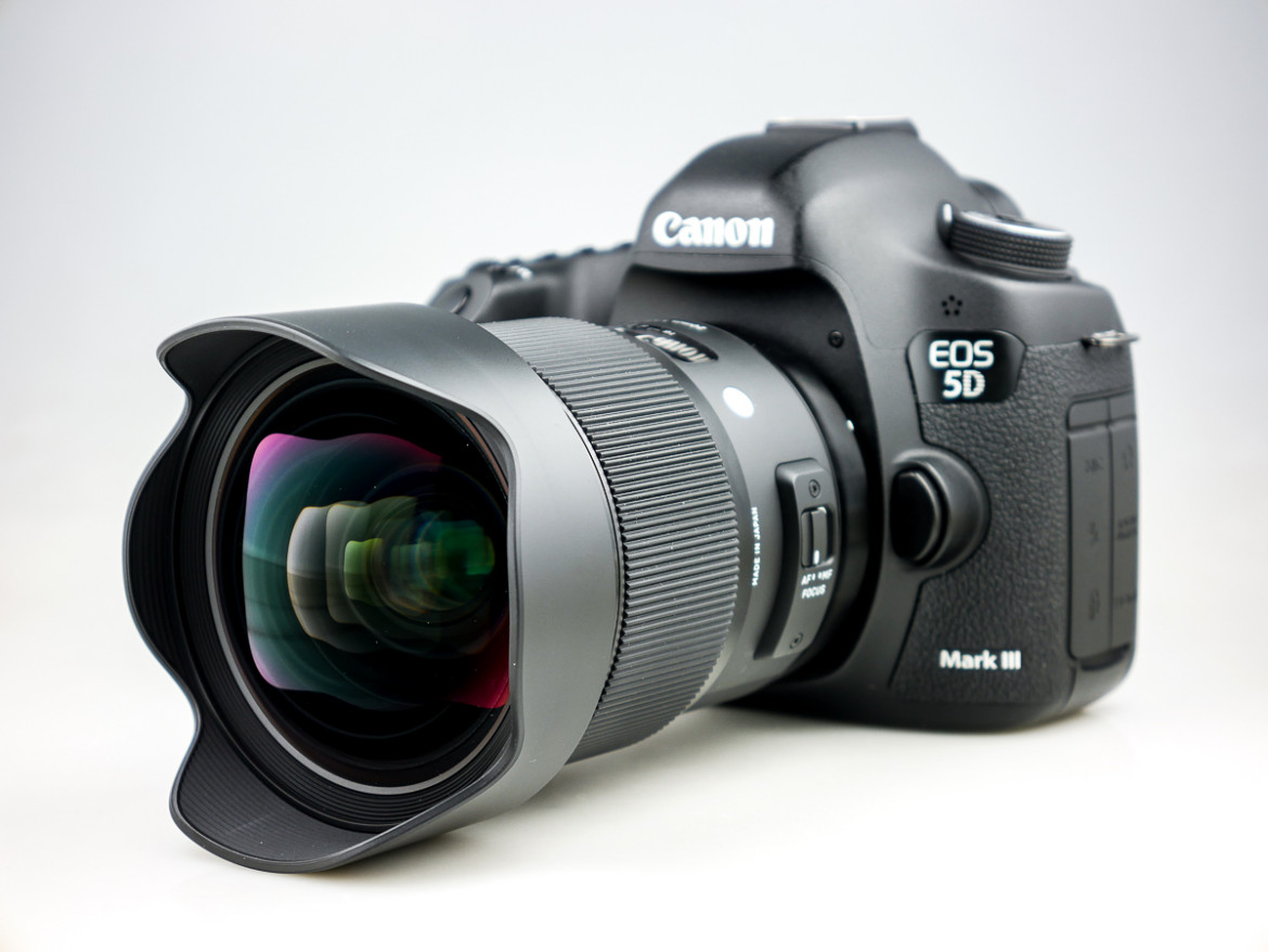 Sigma 20 mm f/1.4 DG HSM ART z aparatem Canon EOS 5D Mark III