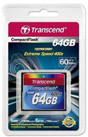 Transcend CF 400x - pojemność do 64 GB