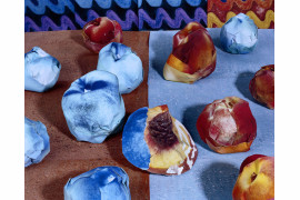 Nectarines in Orange and Blue, 24&#8221; x 30&#8221;, C-Print, 2011, dzięki uprzejmości artysty