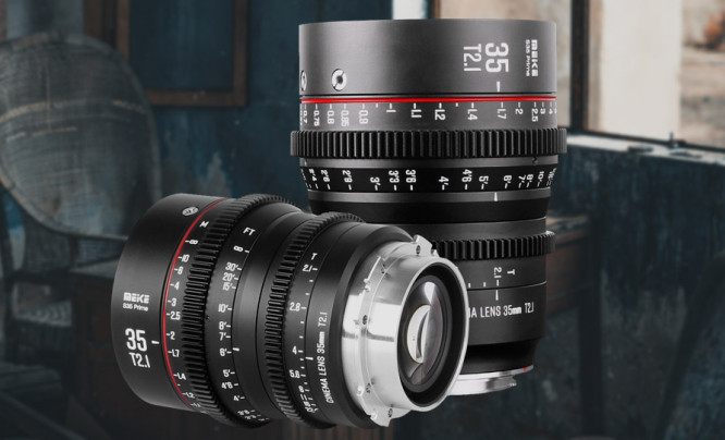 Meike 35 mm T2.1 Cine - niedrogi obiektyw filmowy do kamer Super 35
