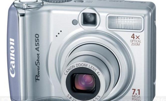  Canon PowerShot A550 - wyższy numer, skromniejsze wyposażenie