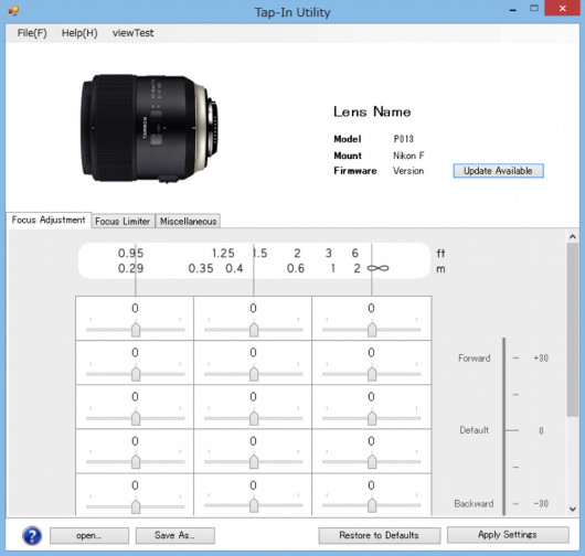 Tamron Tap-In Console