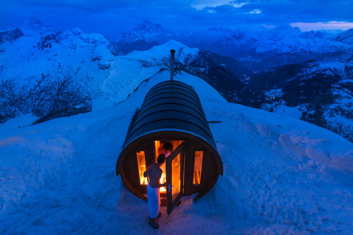 Wyróżnienie, fot. Stefano Zardini, "Sauna in the Sky"