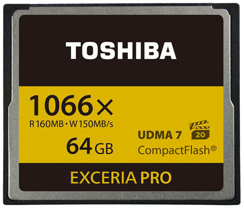 Exceria Pro - szybkie karty CF Toshiby