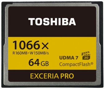 Exceria Pro - szybkie karty CF Toshiby