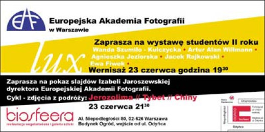 Wystawa studentów EAF + slide show Jaroszewskiej