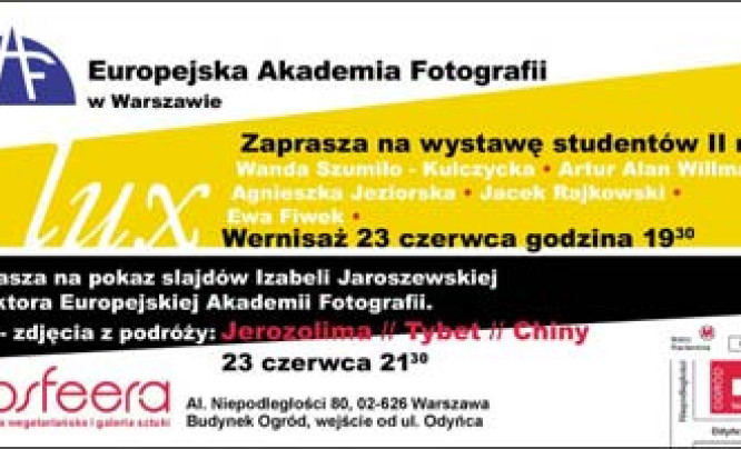  Wystawa studentów EAF + slide show Jaroszewskiej