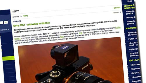 Nowości w testach redakcyjnych fotopolis.pl w 2013 roku
