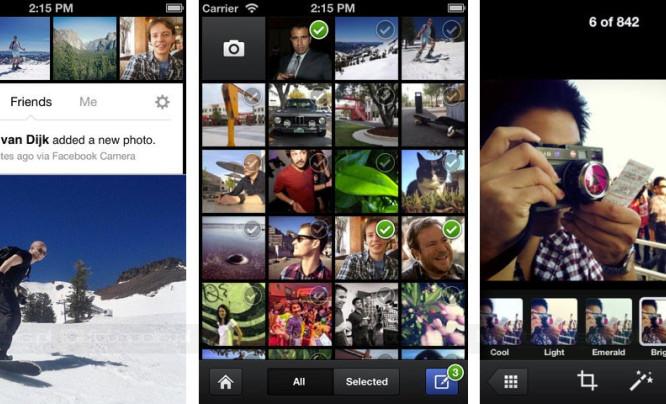 Facebook Camera na iOS