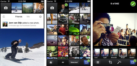 Facebook Camera na iOS