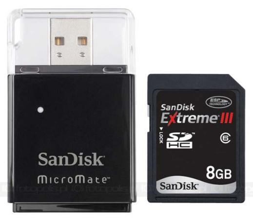 SanDisk Extreme III SDHC 8GB - szybka i odporna