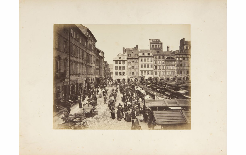 fot. Konrad Brandel. Targ na Rynku Starego Miasta, ok. 1885. Muzeum Narodowe w Warszawie.