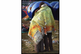 fot. Krzysztof Miller, Żary 10.08.1998  Świt na festiwalu Przystanek Woodstock.