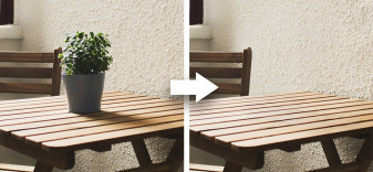 Photoshop - usuń niechciane obiekty z tekstur w perspektywie