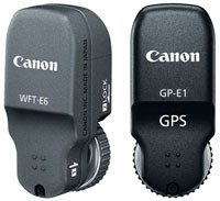 Canon WFT-E6 i GP-E1 - nowy transmiter i odbiornik GPS