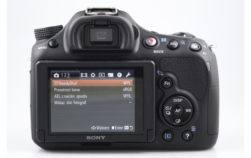 Sony SLT-A58 - menu