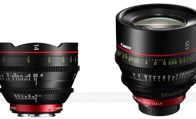 Canon CN-E 14mm T3.1 L F i CN-E 135mm T2.2 L F