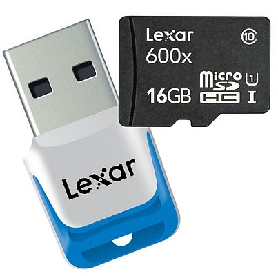 Lexar 600x microSDHC UHS-I - szybka karta microSDHC