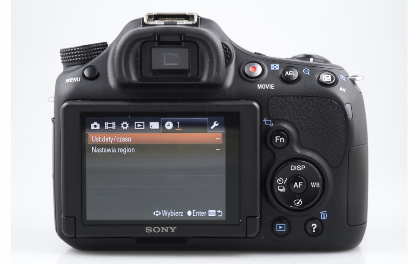 Sony SLT-A58 - menu