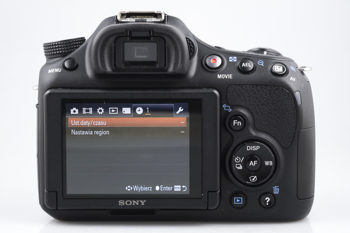 Sony SLT-A58 - menu