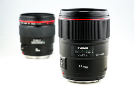 Canon EF 35 mm f/1.4 II USM (bliższy plan) vs Canon EF 35 mm f/1.4 USM (dalszy plan)