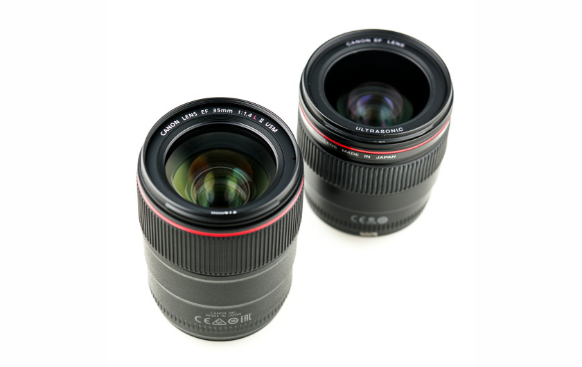 Canon EF 35 mm f/1.4 II USM (po lewej) vs Canon EF 35 mm f/1.4 USM (po prawej)