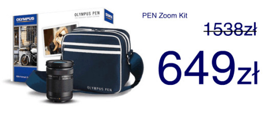 Kup aparat Olympus PEN, a zestaw PEN Zoom Kit otrzymasz w promocyjnej cenie