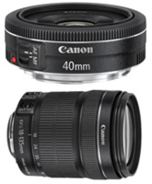 Canon EF 40mm f/2.8 STM i Canon EF-S 18-135 f/3.5-5.6 IS STM
