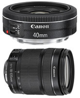 Canon EF 40mm f/2.8 STM i Canon EF-S 18-135 f/3.5-5.6 IS STM