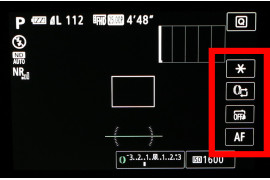 Wirtualne przyciski funkcyjne (w czerwonej ramce)