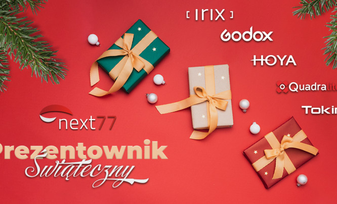Inspiracje na świąteczne prezenty od Next77 - promocje na sprzęt Quadralite, Tokina, Hoya, Irix i Godox