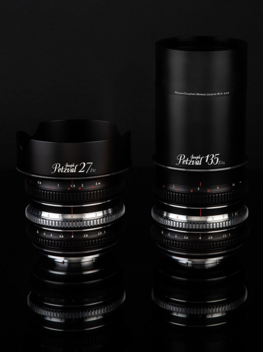 Joseph Petzval 27 mm f/1.7 i 135 mm f/2.5 domykają serię obiektywów z regulowanym efektem wirującego bokeh