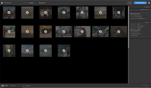 Lightroom 6 - nowy wygląd panelu Import