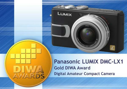 Złoty Medal DIWA dla aparatu Panasonic Lumix LX1