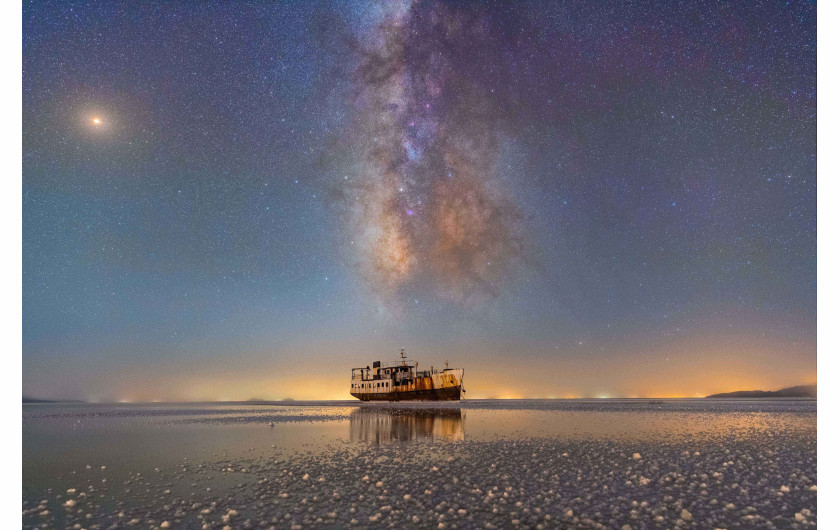 fot. Masoud Ghadiri, Port Sharafkhane i jezioro Urmia / Insight Investment Astronomy Photographer of the Year 2019