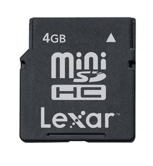 Lexar 4GB miniSDHC oraz 2GB microSD - minimax